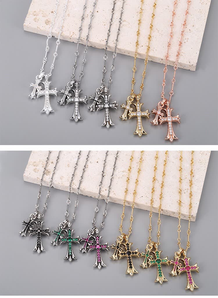 Chrome Hearts Elegant Cross Pendant Necklaces